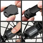 Uniwersalny czujnik prędkości lub kadencji 2w1 - Rockbros C3 ANT+ / Bluetooth - czarny - 13