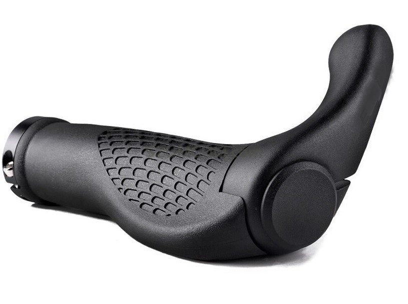 Chwyty kierownicy prox GP-40B 135mm czarne, rogi skręcane
