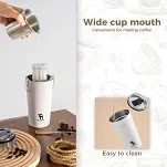 Uniwersalny kubek termiczny Qunature 480ml - white - 5