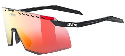 Okulary UVEX Pace Stage CV - black matt / mirror red
