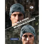 Dwustronna czapka sportowa Rockbros YDM004 z Tencelu i wełny merino - zielony - 5