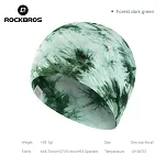 Dwustronna czapka sportowa Rockbros YDM004 z Tencelu i wełny merino - zielony - 2