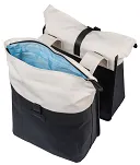 Torba miejska Basil Vive - Double Pannier Bag - 28-35L - off-white/black - 4
