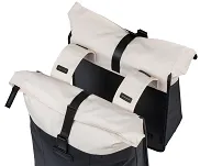 Torba miejska Basil Vive - Double Pannier Bag - 28-35L - off-white/black - 2