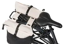 Torba miejska Basil Vive - Double Pannier Bag - 28-35L - off-white/black - 3