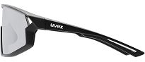 Okulary sportowe UVEX Skyryse - black matt / mirror silver - 4