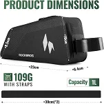 100% woodoodporna torebka na ramę Rockbros AS-151 - 1 L - 15