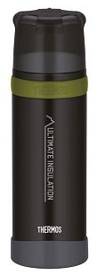 Thermos 0,75L Mountain - Termos z kubkiem do warunków ekstremalnych - Czarny