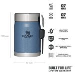 Termos obiadowy ze sztućcem Stanley CLASSIC - 0,4L - Hammertone Lake - 4
