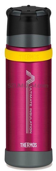 Thermos 0,5L Mountain - Termos z kubkiem do warunków ekstremalnych - Burgundy