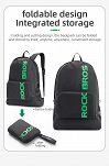 Minimalistyczny składany plecak sportowy Rockbros H10-BK 18L - 2