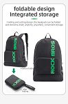 Minimalistyczny składany plecak sportowy Rockbros H10-BK 18L - 2