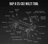 Kluczyk podręczny LEZYNE RAP II 25 CO2, 25 kluczy - 3