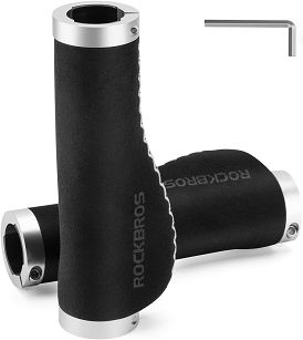 Gripy chwyty rowerowe Rockbros BS-03BK Microfibra - czarne
