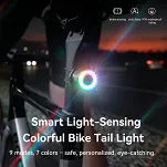 Lampka tylna Rockbros Q1 Ultra Multicolor z czujnikiem hamowania - 11