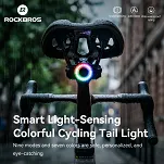 Lampka tylna Rockbros Q1 Ultra Multicolor z czujnikiem hamowania - 12