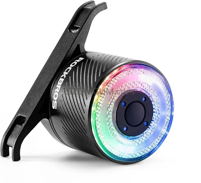 Lampka tylna Rockbros Q1 Ultra Multicolor z czujnikiem hamowania