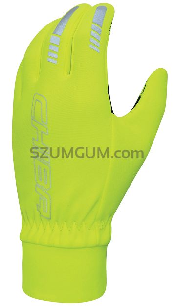 Lekkie zimowe rękawiczki Chiba THERMOFLEECE WATERPRO, odblaskowo żółte