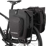 Wodoszczelna, uniwersalna sakwa rowerowa Rockbros AS-001-2BG | 20L szara - 3