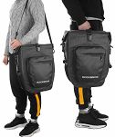 Wodoszczelna, uniwersalna sakwa rowerowa Rockbros AS-001-2BG | 20L szara - 11