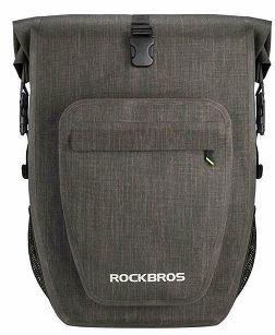 Wodoszczelna, uniwersalna sakwa rowerowa Rockbros AS-001-2BG | 20L szara