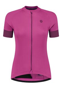 Damska koszulka rowerowa Rogelli MODESTA - różowa