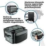 Składa torba rowerowa na bagażnik A30 Road to Sky 15-30 L - czarna - 6