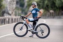 Ultralekka damska koszulka kolarska Rogelli IMPRESS II - niebiesko-żółta - 10