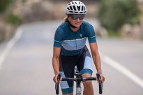 Ultralekka damska koszulka kolarska Rogelli IMPRESS II - niebiesko-żółta - 11