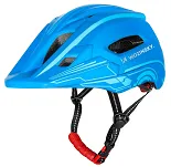Kask rowerowy fullface dziecięcy Wozinsky z zdejmowaną szczęką i tylną lampką USB 52-56 cm - niebieski - 3