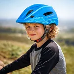 Kask rowerowy fullface dziecięcy Wozinsky z zdejmowaną szczęką i tylną lampką USB 52-56 cm - niebieski - 9