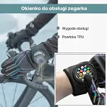 Zimowe rękawiczki rowerowe z miejscem na zegarek - Rockbros 1614024000 - 2