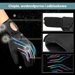 Zimowe rękawiczki rowerowe z miejscem na zegarek - Rockbros 1614024000 - 3