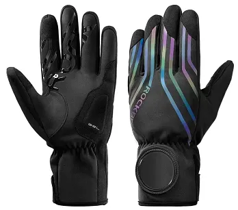Zimowe rękawiczki rowerowe z miejscem na zegarek - Rockbros 1614024000