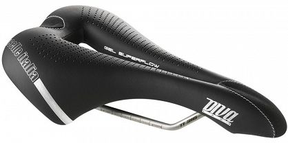 Siodło SELLE ITALIA DIVA GEL TI316 SUPERFLOW L (id match L3), 285g
