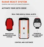 Komplet lamp Lezyne LED Pair Radar React System - Radar system - 9