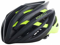 Ultralekki kask rowerowy Rogelli TECTA czarno-odblaskowo-żółty