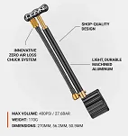 Pompka do amortyzatorów LEZYNE SHOCK DRIVE 400psi manometr czarno-złota - 5