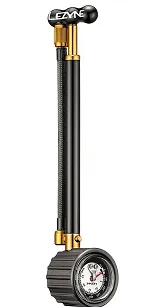 Pompka do amortyzatorów LEZYNE SHOCK DRIVE 400psi manometr czarno-złota
