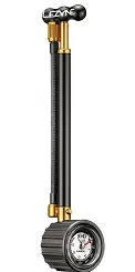 Pompka do amortyzatorów LEZYNE SHOCK DRIVE 400psi manometr czarno-złota