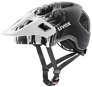 Kask dziecięcy Uvex React jr. - white-black matt