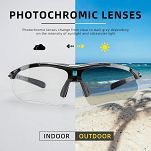 Okulary rowerowe Rockbros 10143 fotochromowe UV400 - czarne - 4