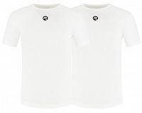 Funkcjonalne podkoszulki termiczne - Rogelli CORE II / 2 sztuki / białe / unisex