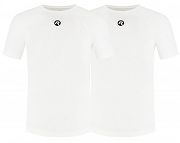 Funkcjonalne podkoszulki termiczne - Rogelli CORE II / 2 sztuki / białe / unisex