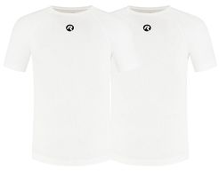 Funkcjonalne podkoszulki termiczne - Rogelli CORE II / 2 sztuki / białe / unisex