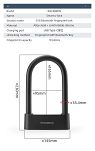 Inteligentna Blokada U-lock na odsick palca - Rockbros 818 - 7