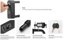 Inteligentna Blokada U-lock na odsick palca - Rockbros 818 - 8