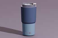Kubek termiczny 650ml - Asobu Pick Me Up - pastel blue - 2