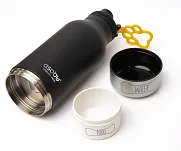 Asobu Buddy Bottle - butelka termiczna z miską na wodę i karmę - white - 7