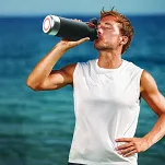 Asobu Buddy Bottle - butelka termiczna z miską na wodę i karmę - white - 6